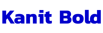 Kanit Bold шрифт